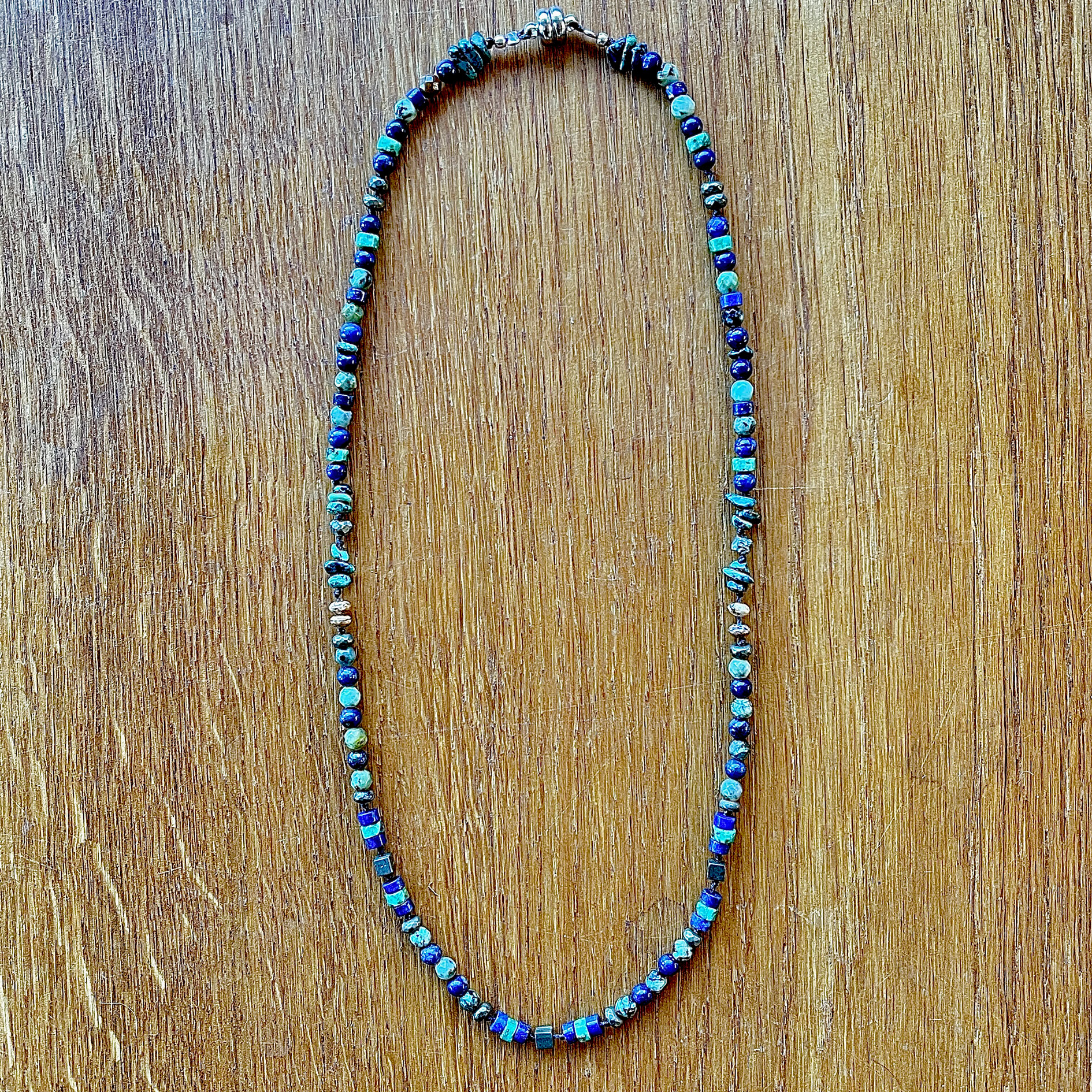 Collier Homme lapis turquoise