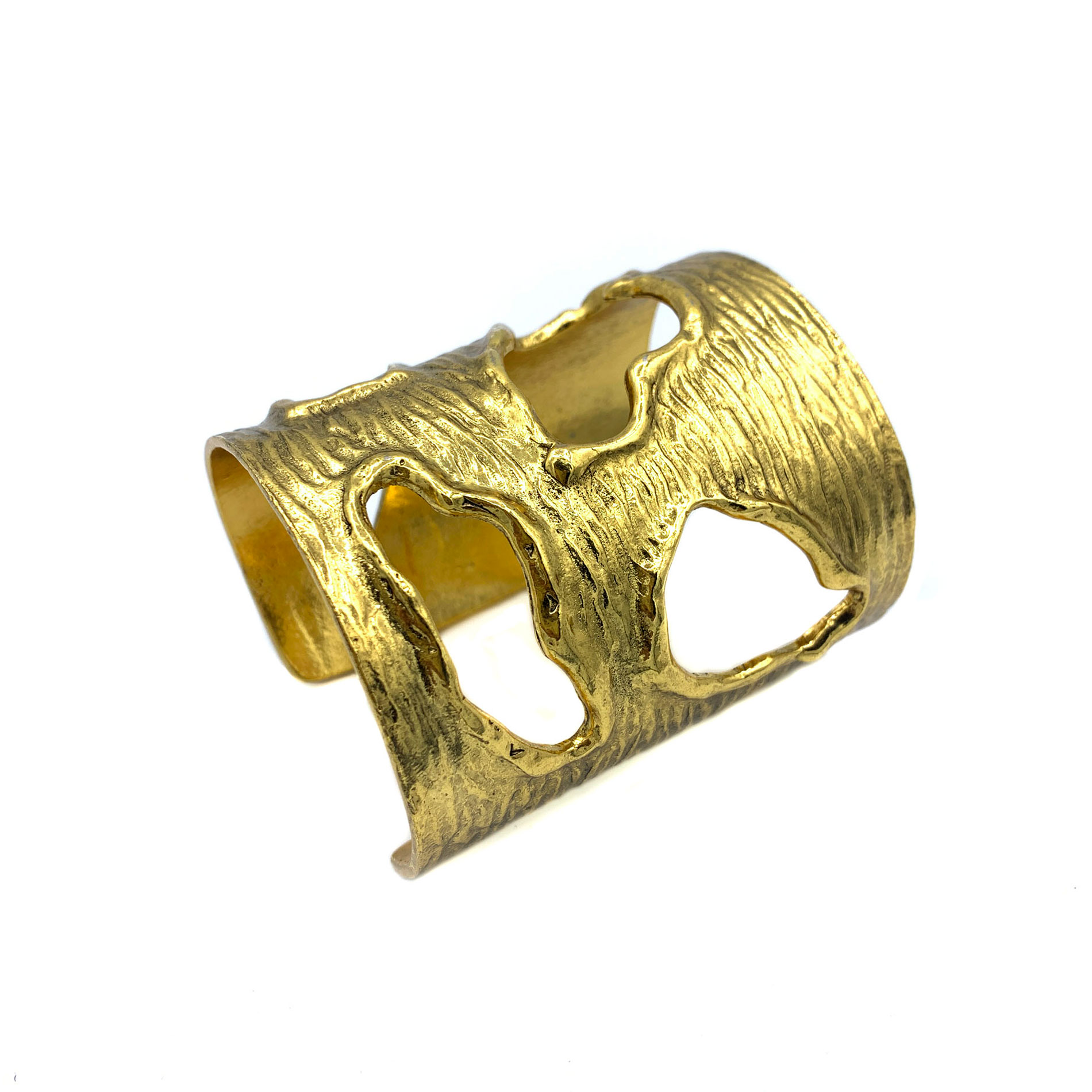 Bracelet perforé doré à l'or fin